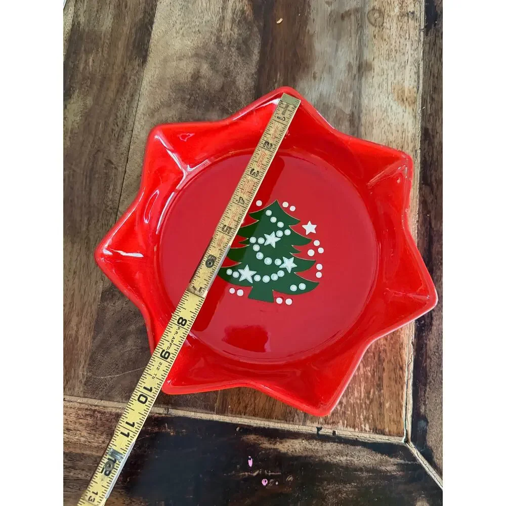 Vintage Waechtersbach Germany Star-shaped Ceramic Serving Bowl Christmas Tree
